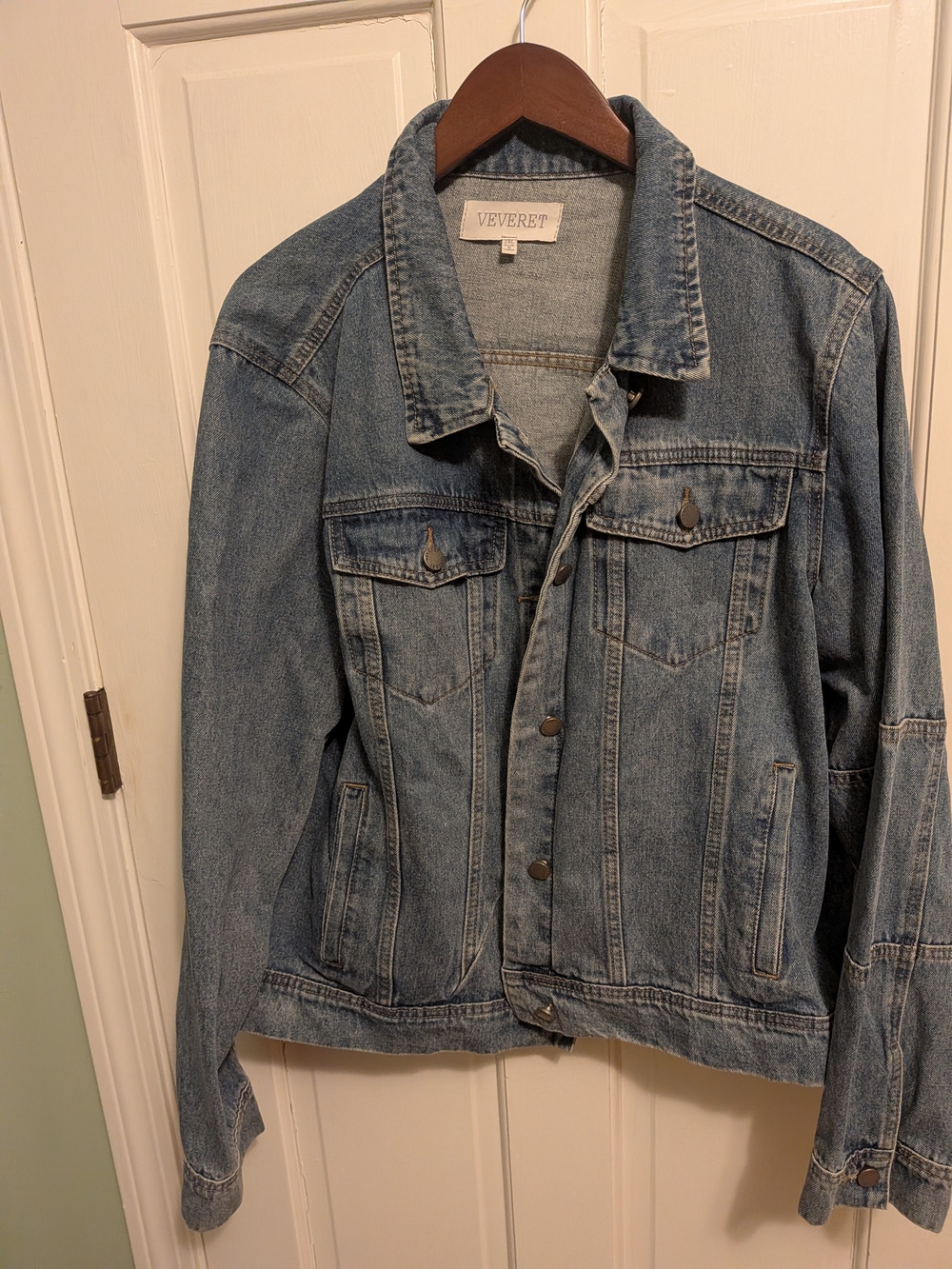 Velvet Light Blue Denim Jacket - Women's